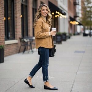 DV by Dolce Vita Melanie Toe Cap Women’s Ballet Flats Black Size 8 New With Box